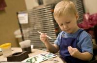 Learning about Art at Martin ArtQuest at Frist Center for the Visual Arts in downtown Nashville Tennessee Child Painting at Martin ArtQuest at Frist Center for the Visual Arts in downtown Nashville Tennessee