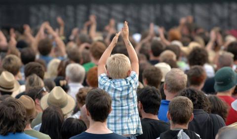 Nashville's Best Festivals and Concerts Kid in Crowd enjoying a Nashville Festival