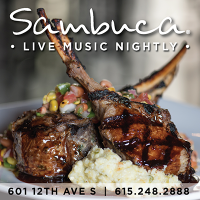 Enjoy Sambuca Restaurant & Live Music in downtown Nashville