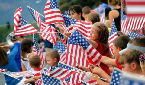 Nashville Independence Day Parades Kids at July 4th Parade in Nashville Tennessee