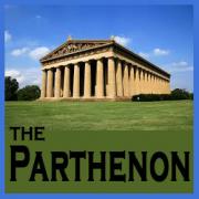 The Parthenon at Centennial Park in downtown Nashville Tennessee